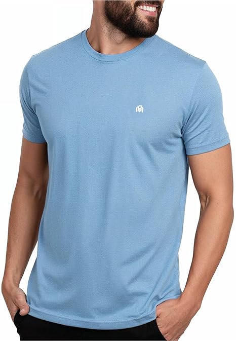 INTO THE AM Mens T Shirts Soft Cotton Blend Crew Neck Tee